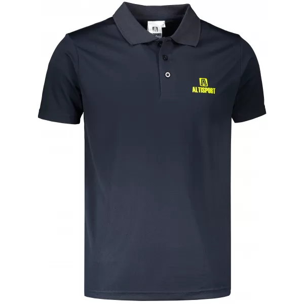  Herren-Funktions-T-Shirt mit Kragen ALTISPORT ALM006217 NAVY BLAU 