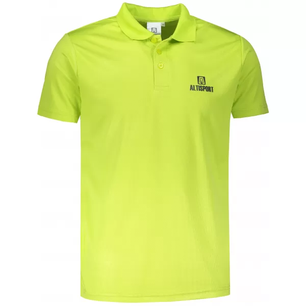  Herren-Funktions-T-Shirt mit Kragen ALTISPORT ALM006217 KALK 