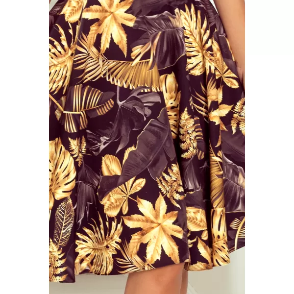  Kleid NUMOCO A114-13 SCHWARZ -GOLD 