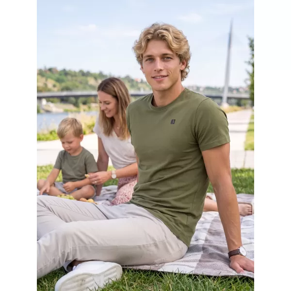 Pánské premium triko ALTISPORT CARRYOVER ALM065153 AVOCADO GREEN 