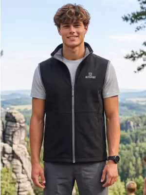 Herren-Softshellweste ALTISPORT ALM006517 SCHWARZ