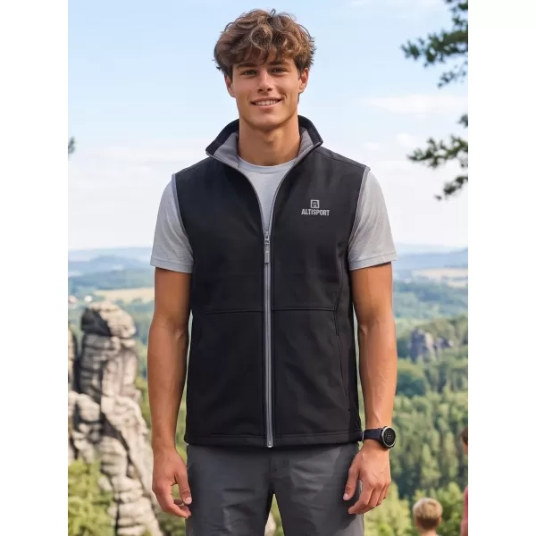  Herren-Softshellweste ALTISPORT ALM006517 SCHWARZ 
