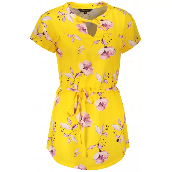  Damenbluse KIXMI LALLY GELB 