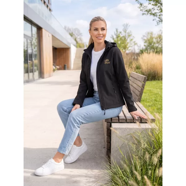  Softshelljacke für Damen ALTISPORT ALW056521 SCHWARZ 