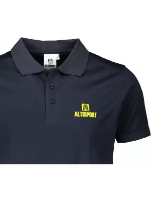Herren-Funktions-T-Shirt mit Kragen ALTISPORT ALM006217 NAVY BLAU