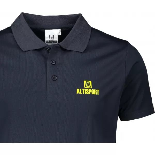  Herren-Funktions-T-Shirt mit Kragen ALTISPORT ALM006217 NAVY BLAU 