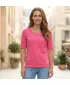 Damen-T-Shirt mit kurzen Ärmeln ALTISPORT ARICA LTST772 HELL-PINK