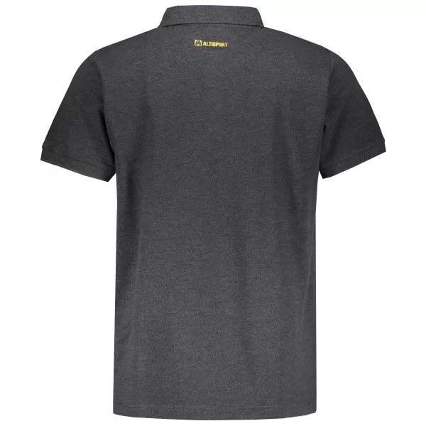  Herren-T-Shirt mit Kragen ALTISPORT WELLYN MTST647 SCHWARZ 