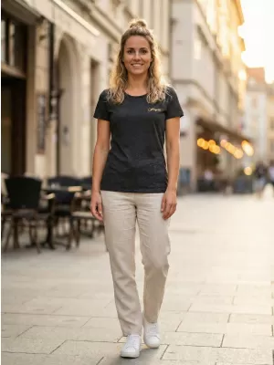 Damen-T-Shirt ALTISPORT RISTA LTST769 SCHWARZ