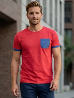 Herren-T-Shirt KIXMI LARKIN ROT