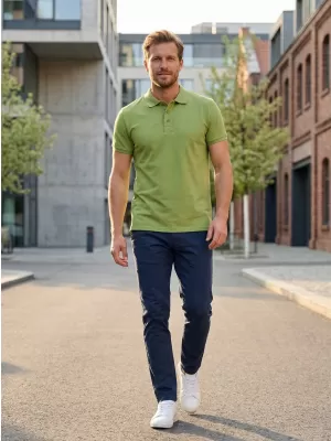Herren-T-Shirt KIXMI LOUIS GRÜN