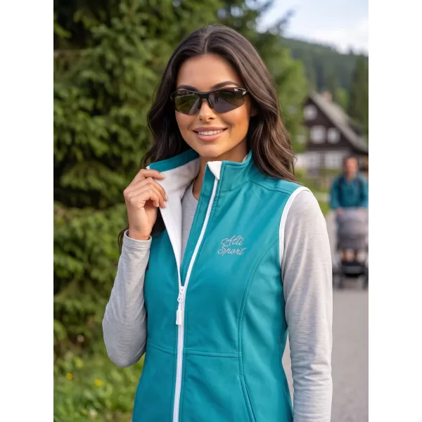  Softshellweste für Damen ALTISPORT ALW056516 DUNKLES TÜRKIS 