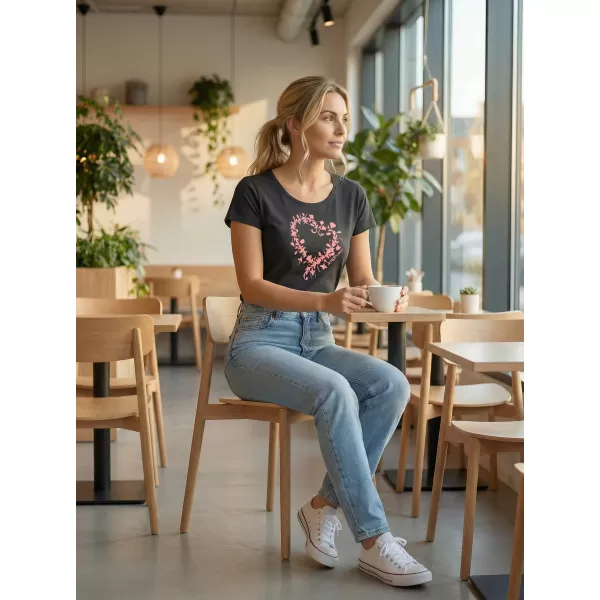  Damen-T-Shirt ALTISPORT ALW058122 NAVY BLAU 