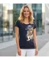 Damen-T-Shirt ALTISPORT ALW084120 MARINEBLAU/GOLD