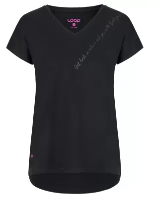 Damen-T-Shirt LOAP ABAKA SCHWARZ