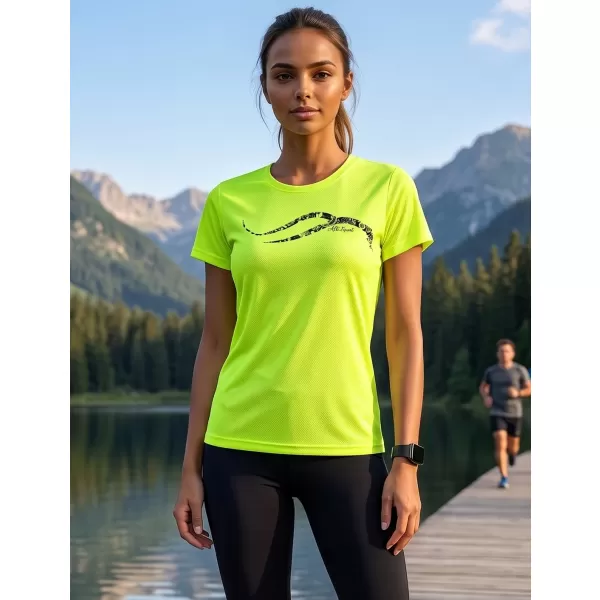  Dámské funkční triko ALTISPORT CARRYOVER ALW001140 NEON YELLOW 