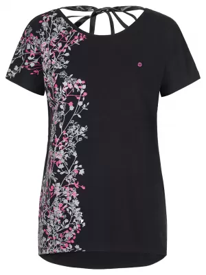 Damen-T-Shirt LOAP ABONA SCHWARZ