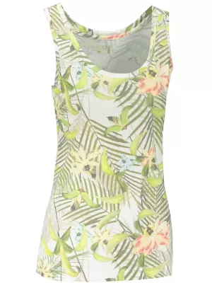 Damen-Tanktop TORSTAI MAUI WEIß/GRÜN