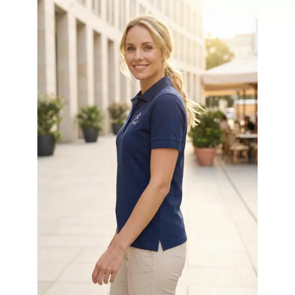  Damen-T-Shirt mit Kragen ALTISPORT ALW056210 MITTERNACHTSBLAU 