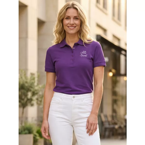  Damen-T-Shirt mit Kragen ALTISPORT ALW056210 LILA 
