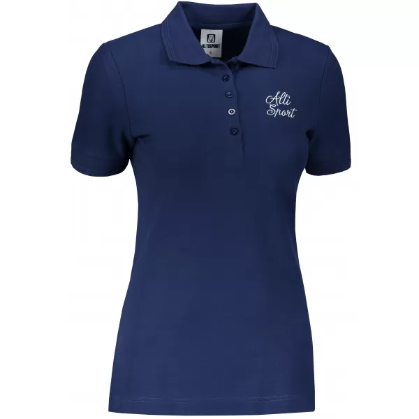  Damen-T-Shirt mit Kragen ALTISPORT ALW056210 MITTERNACHTSBLAU 