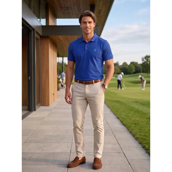  Premium-T-Shirt für Herren mit Kragen ALTISPORT ALM002203 KÖNIGSBLAU 