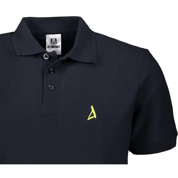  Premium-T-Shirt für Herren mit Kragen ALTISPORT ALM002203 NAVY BLAU 