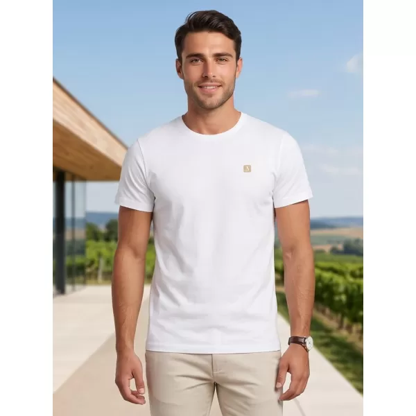  Pánské premium triko ALTISPORT CARRYOVER ALM065153 BÍLOZLATÁ 