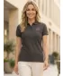 Damen-T-Shirt mit Kragen ALTISPORT ALW056210 EBENHOLZGRAU