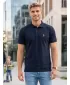 Premium-T-Shirt für Herren mit Kragen ALTISPORT ALM002203 NAVY BLAU