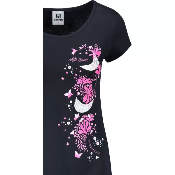  Damen-T-Shirt ALTISPORT ALW096122 MARINEBLAU/ROSA 