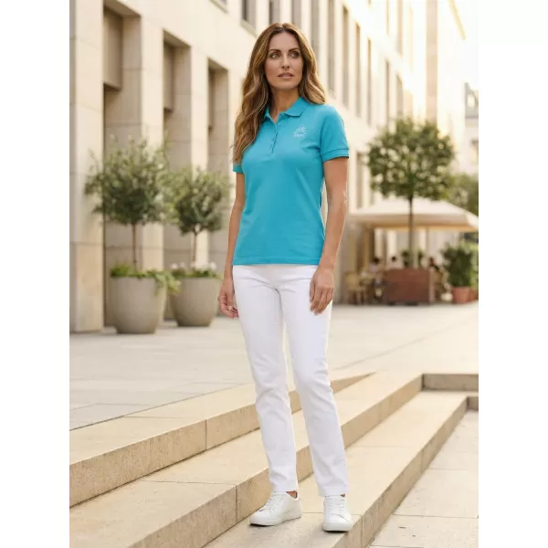  Damen-T-Shirt mit Kragen ALTISPORT ALW056210 TÜRKIS 