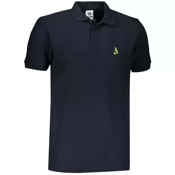  Premium-T-Shirt für Herren mit Kragen ALTISPORT ALM002203 NAVY BLAU 
