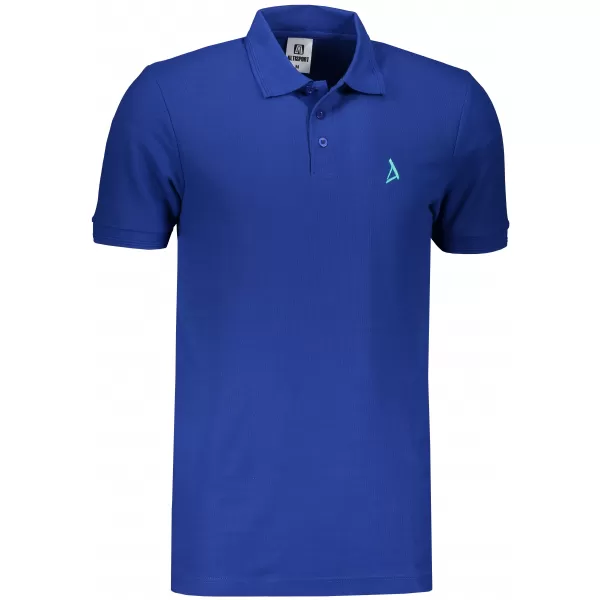  Premium-T-Shirt für Herren mit Kragen ALTISPORT ALM002203 KÖNIGSBLAU 