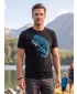 Pánské triko ALTISPORT CARRYOVER ALM017129 ČERNOMODRÁ