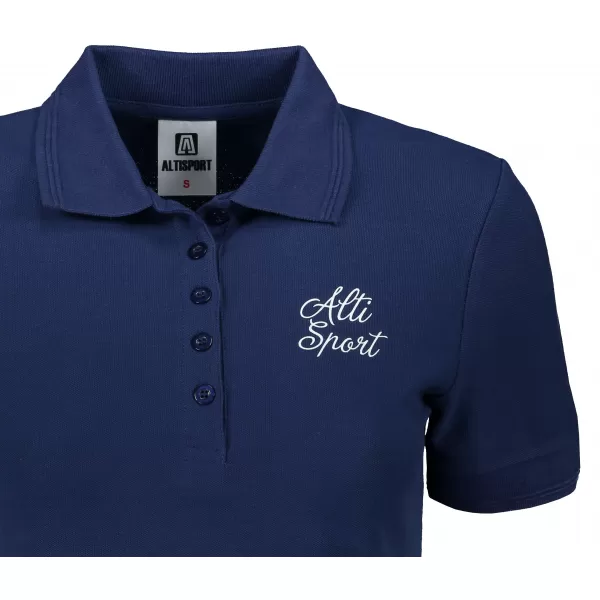  Damen-T-Shirt mit Kragen ALTISPORT ALW056210 MITTERNACHTSBLAU 