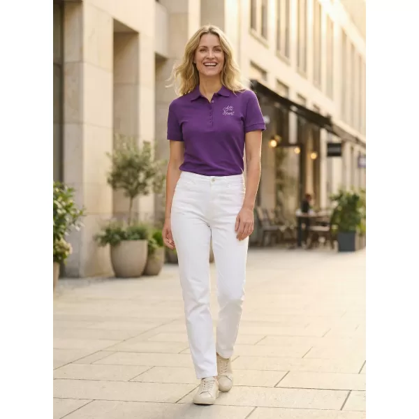  Damen-T-Shirt mit Kragen ALTISPORT ALW056210 LILA 