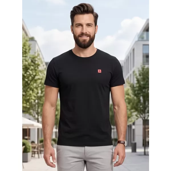  Pánské premium triko ALTISPORT CARRYOVER ALM065153 ČERNOČERVENÁ 