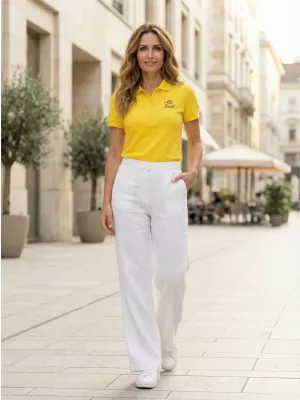 Damen-T-Shirt mit Kragen ALTISPORT ALW056210 GELB