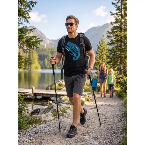  Pánské triko ALTISPORT CARRYOVER ALM017129 ČERNOMODRÁ 
