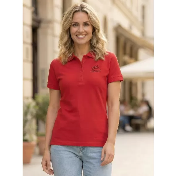  Damen-T-Shirt mit Kragen ALTISPORT ALW056210 ROT 