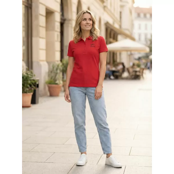  Damen-T-Shirt mit Kragen ALTISPORT ALW056210 ROT 