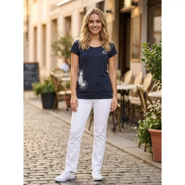  Damen-T-Shirt ALTISPORT ALW106120 NAVY BLAU 