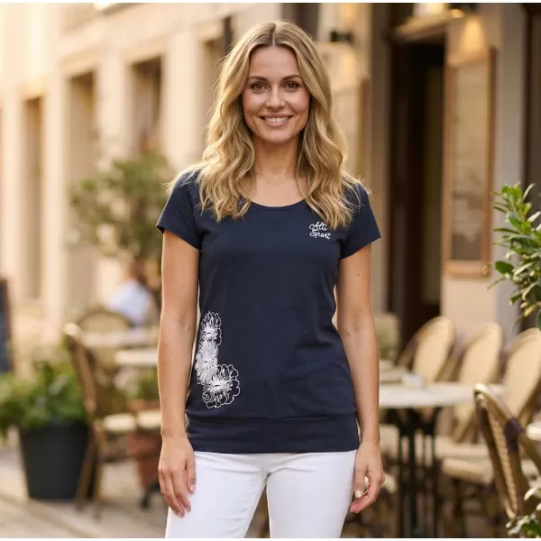  Damen-T-Shirt ALTISPORT ALW106120 NAVY BLAU 