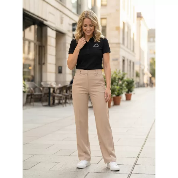  Damen-T-Shirt mit Kragen ALTISPORT ALW056210 SCHWARZ UND WEIß 