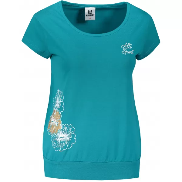  Damen-T-Shirt ALTISPORT ALW106120 DUNKLES TÜRKIS 
