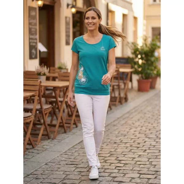  Damen-T-Shirt ALTISPORT ALW106120 DUNKLES TÜRKIS 