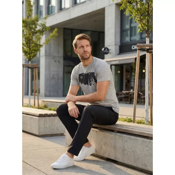  Pánské triko ALTISPORT CARRYOVER ALM111129 TMAVĚ ŠEDÝ MELÍR 