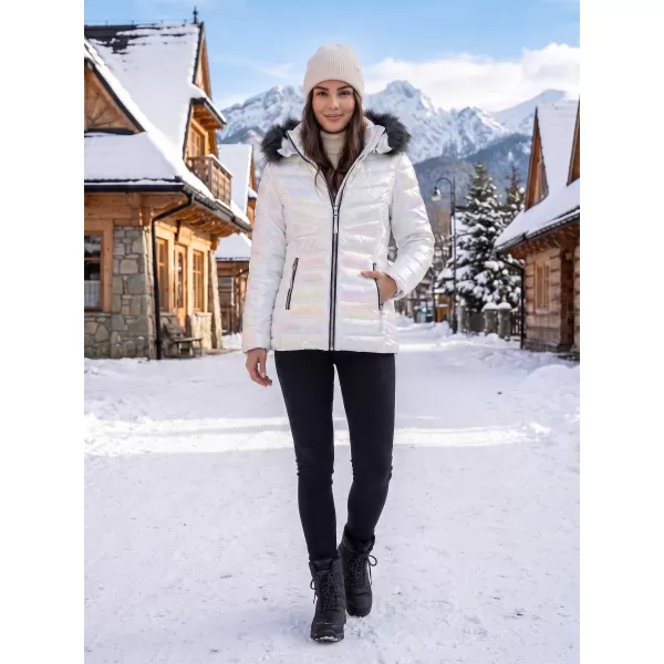 Winterjacke für Damen KIXMI MISSY WEIß 