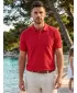 Premium-T-Shirt für Herren mit Kragen ALTISPORT ALM002203 ROT